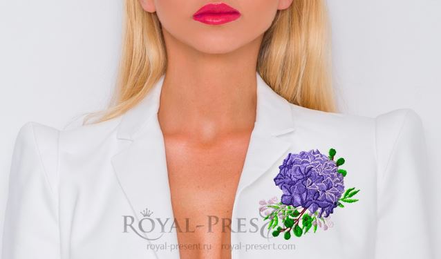 Hydrangea bouquet Machine Embroidery Design Hydrangea bouquet Machine Embroidery Design