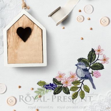 Sparrow Digital Embroidery Design