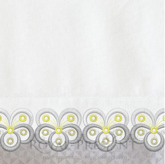 Pansy Border Machine Embroidery Design