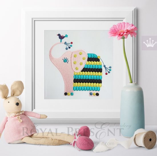 Machine Embroidery Design Cute Elephant Machine Embroidery Design Cute Elephant