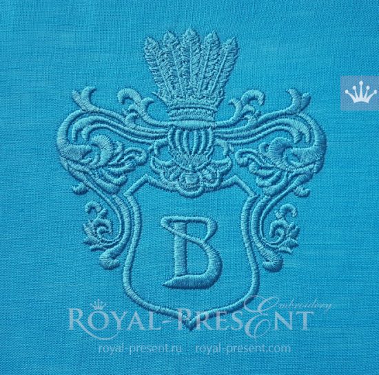 Heraldic Frame Machine Embroidery Design Heraldic Frame Machine Embroidery Design