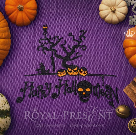 Machine Embroidery Design Happy Halloween Machine Embroidery Design Happy Halloween