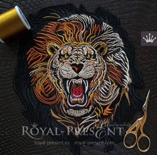 Ferocious Lion Machine Embroidery Design Ferocious Lion Machine Embroidery Design