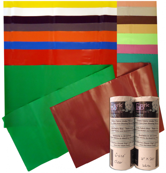 CoverUp Permanent topping for machine embroidery