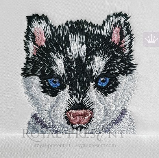 Pocket Husky Machine Embroidery Design Pocket Husky Machine Embroidery Design