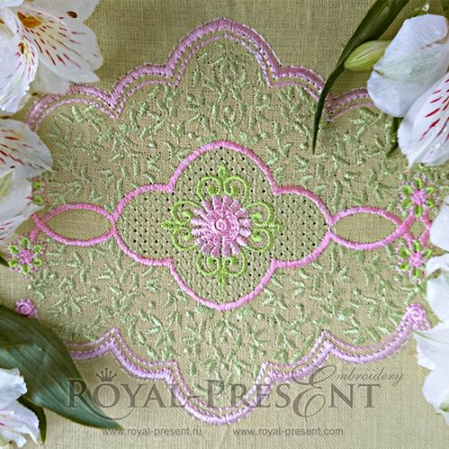 Machine Embroidery Design Oriental Lace border Machine Embroidery Design Oriental Lace border