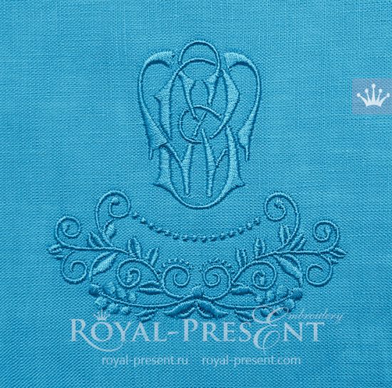 Free Berries ornament Machine Embroidery design