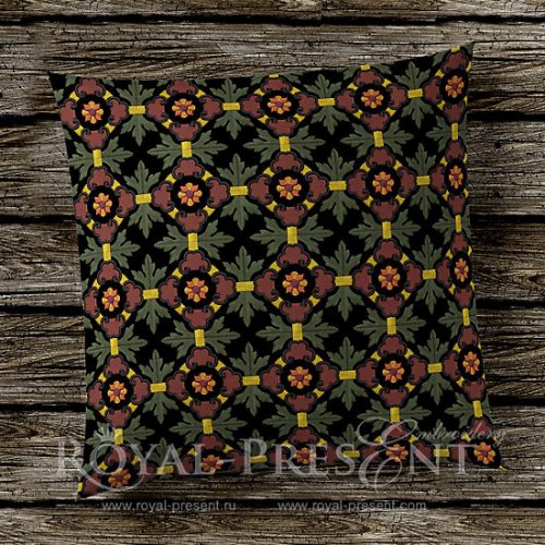 Machine Embroidery Design Classic vintage seamless pattern