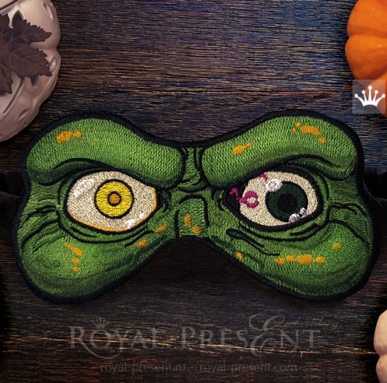 ITH Witch Sleep Mask Machine Embroidery Design