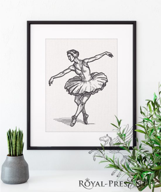 Machine Embroidery Design Swan Lake Ballerina Machine Embroidery Design Swan Lake Ballerina