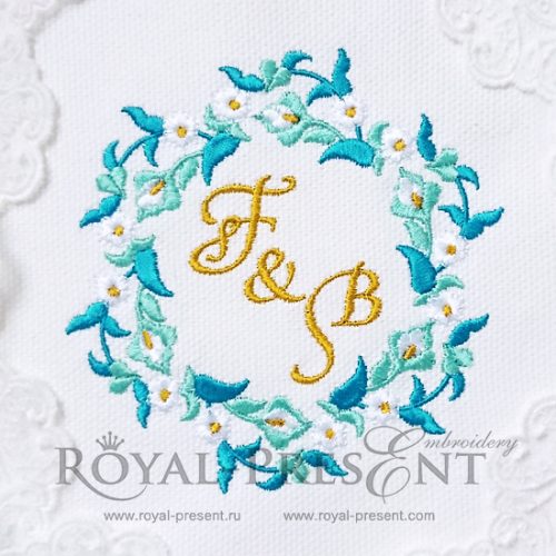 Morocco Machine Embroidery blank monogram Morocco Machine Embroidery blank monogram