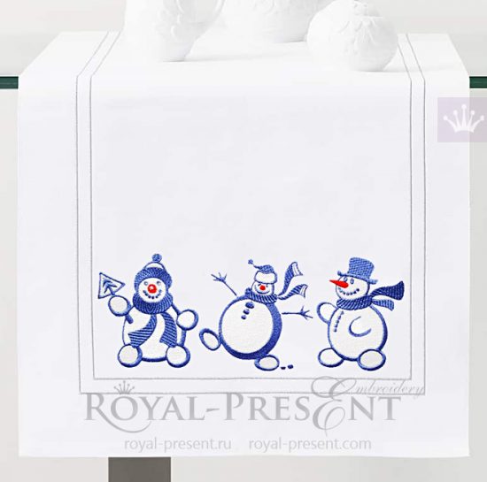 Cartoon Snowballs Machine Embroidery Designs