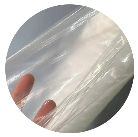 Toppings are applied on the face side of the fabric