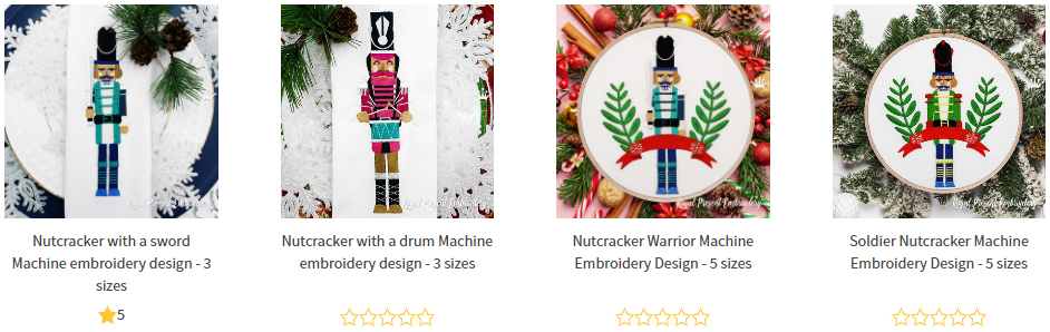 Nutcrackers machine embroidery designs
